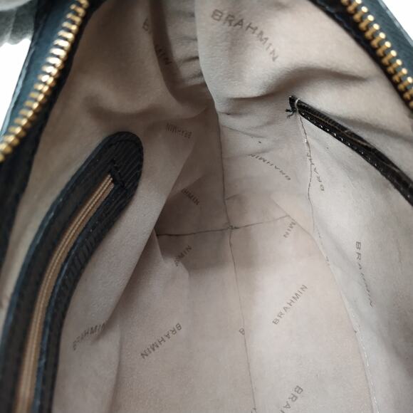 Brahmin Bekka Brown Leather Zipper Closure Hobo Shoulder Bag - Picture 16 of 16